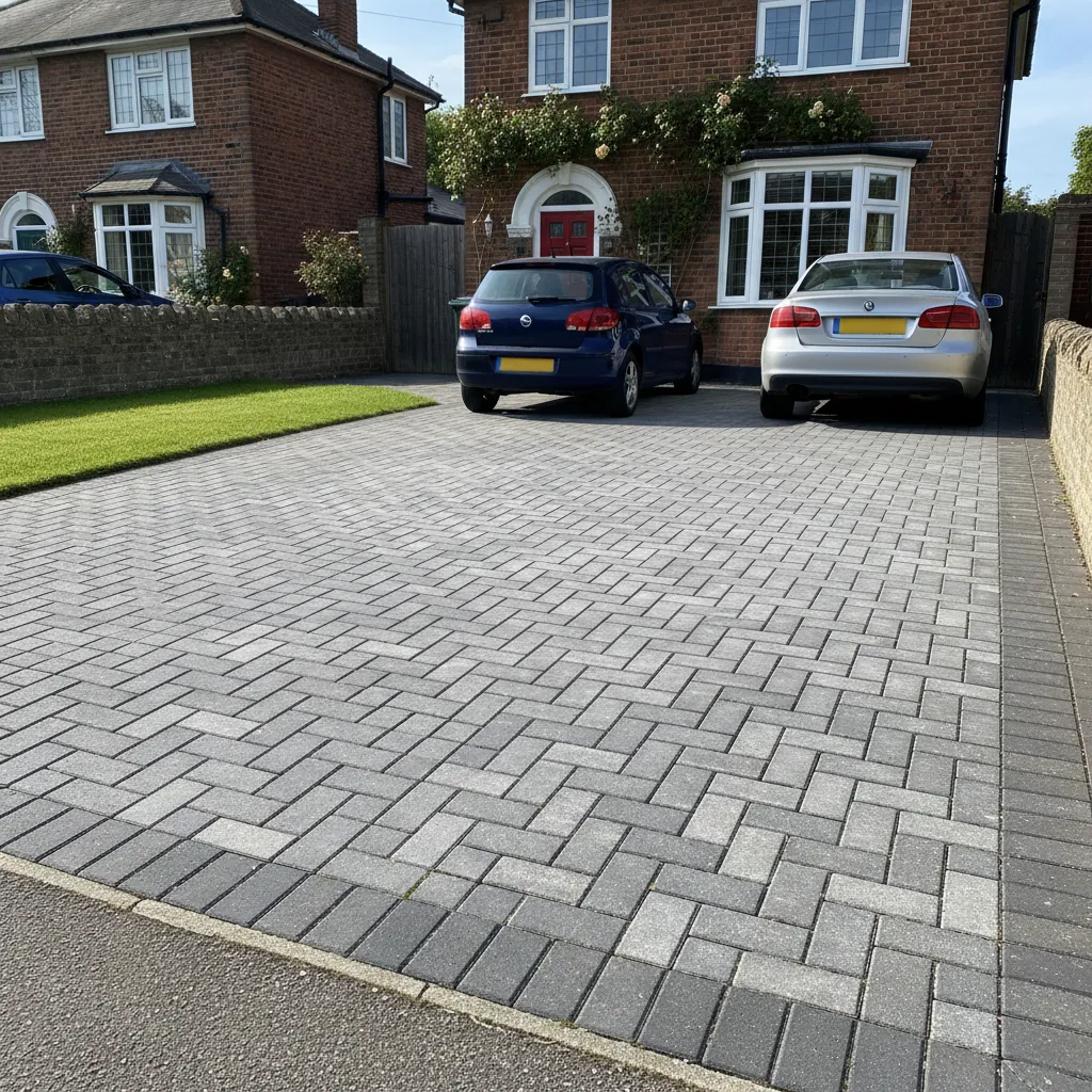 Block paving driveway in Burton upon Trent