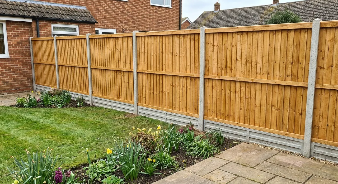 Timber fencing in Lichfield