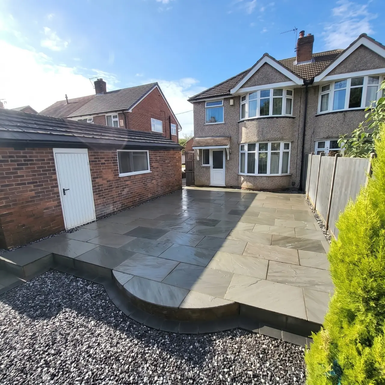 Driveways and landscaping in Rugeley