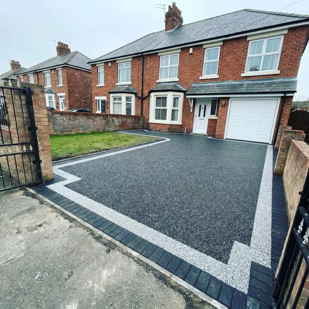 Driveway and landscaping project in Burton upon Trent